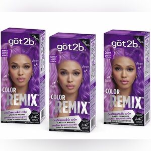 Got2b - 3pack - Color Remix Purple Hair Dye